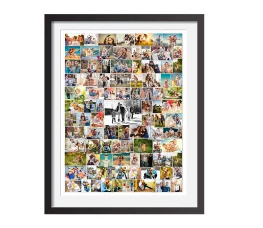 Endless Memories: Personalized Vertical Collage Frame with Custom Text