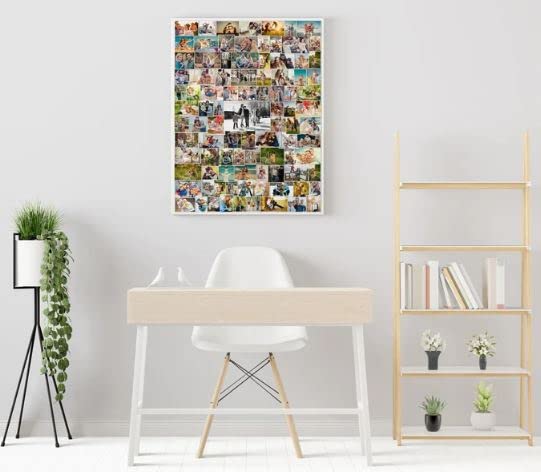 Endless Memories: Personalized Vertical Collage Frame with Custom Text